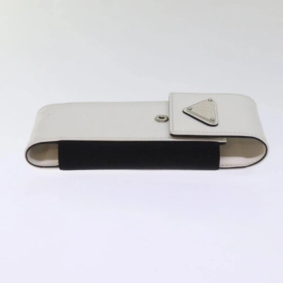 PRADA Cell Phone Case Patent leather White Auth 75214V - Picture 5 of 14